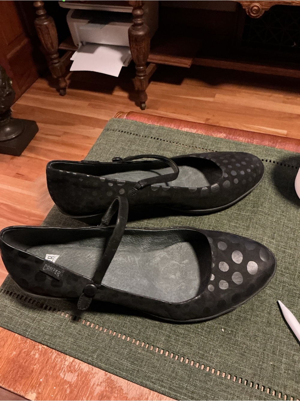 Comfortable Black Dot Mary Jane - Camper
